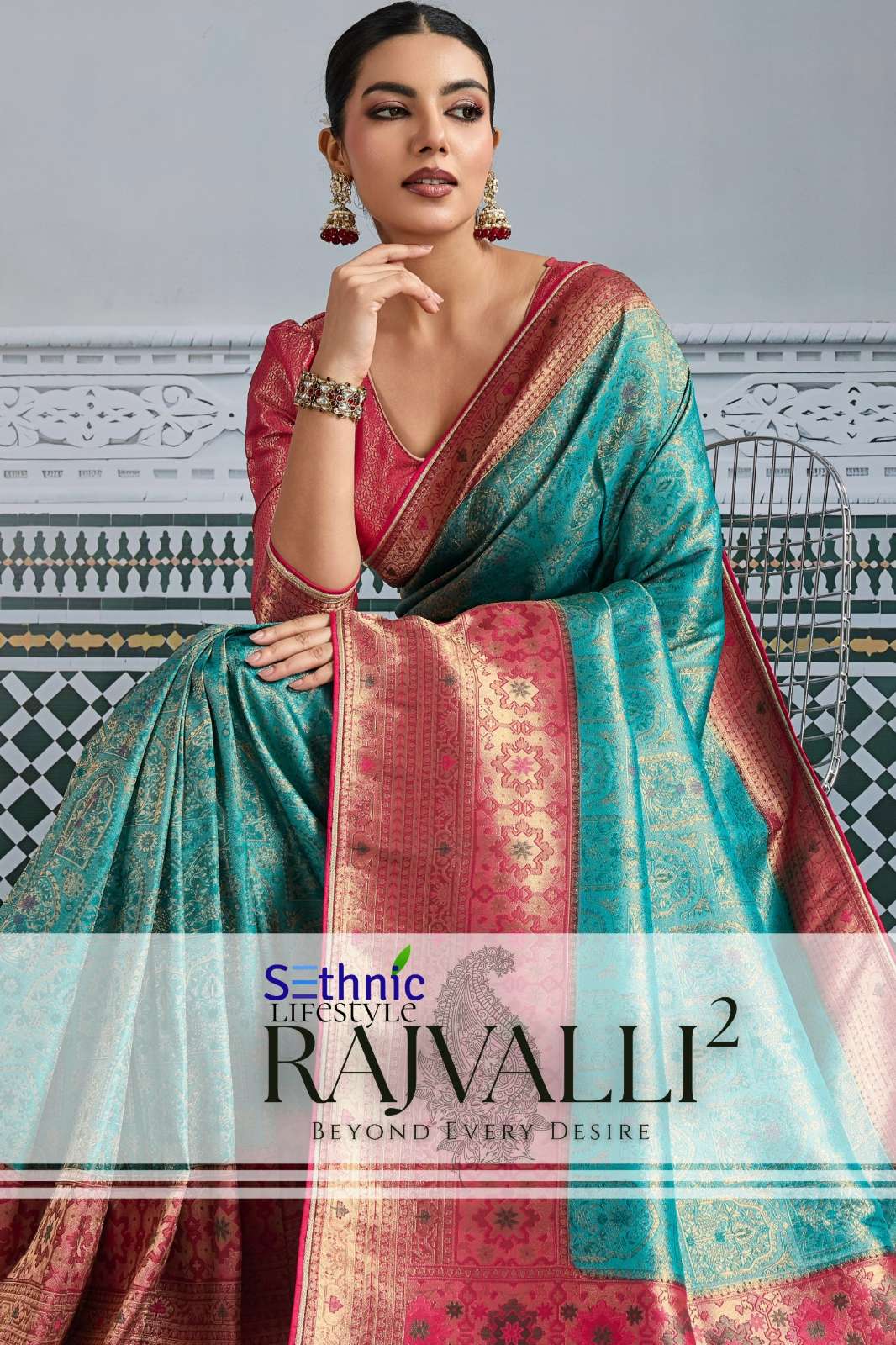 Sethnic Rajvalli 2  Kanjivaram Mul Silk Designer Saree