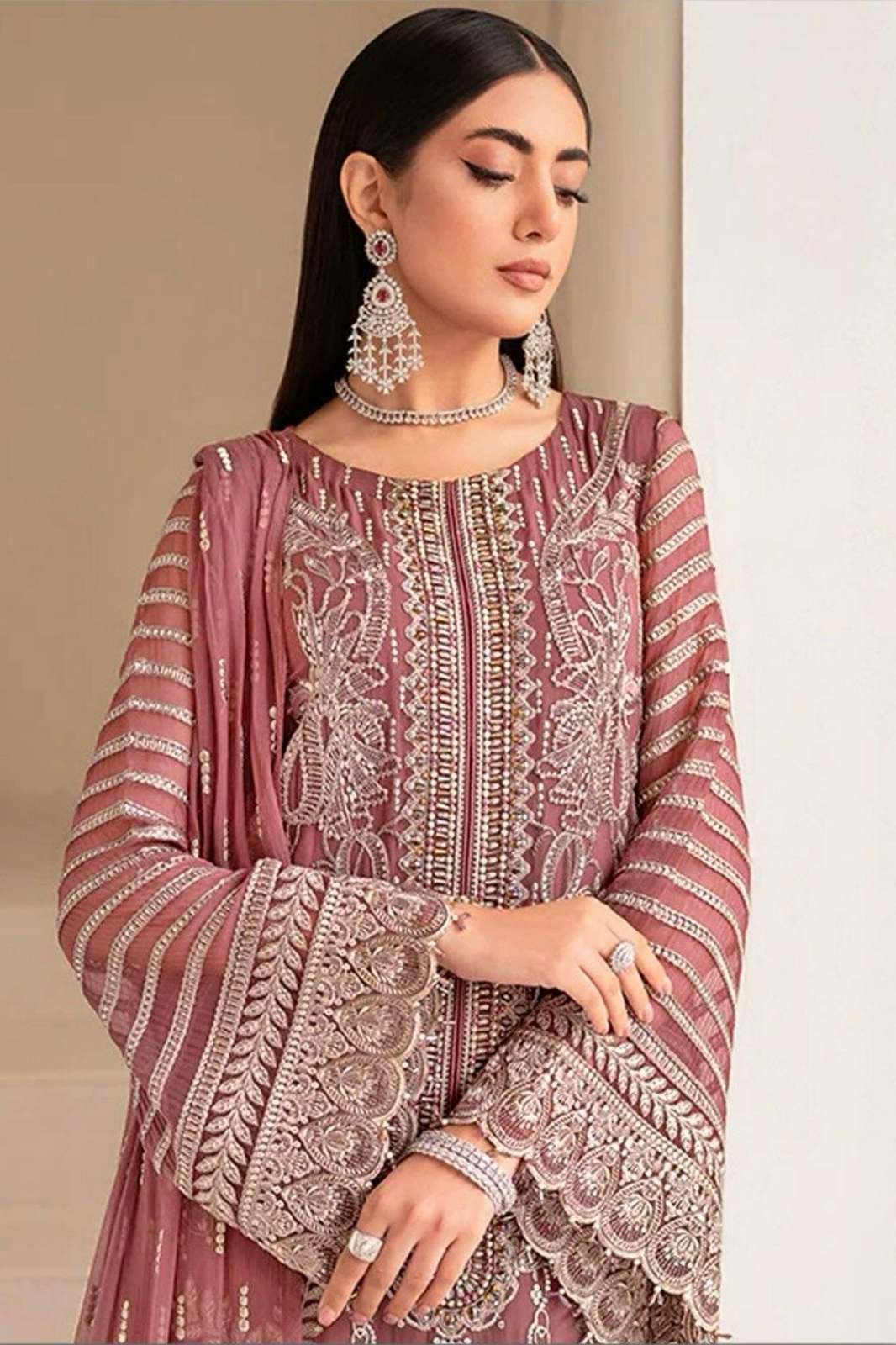 SHANAYA S 185 FOX GEORGETTE DESIGNER PAKISTANI SUIT