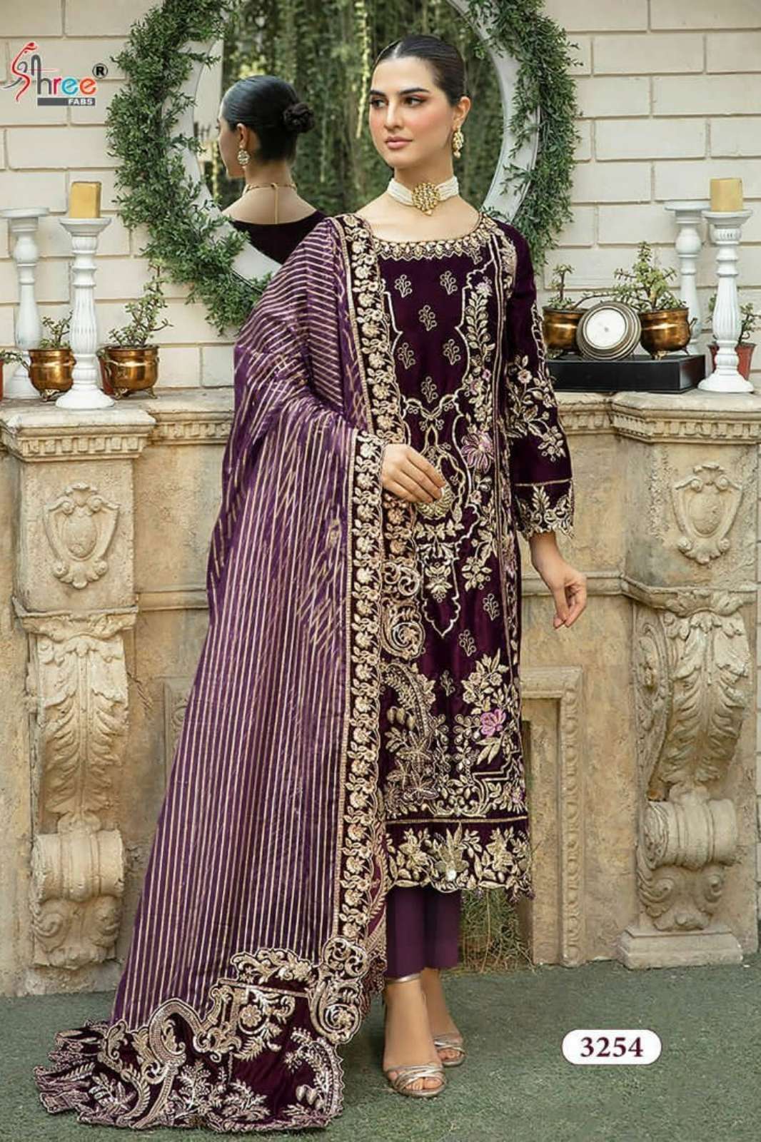 Shree Fab IMROZIA VELVET COLLECTION 23 Beautiful Velvet Pakistani Suit 