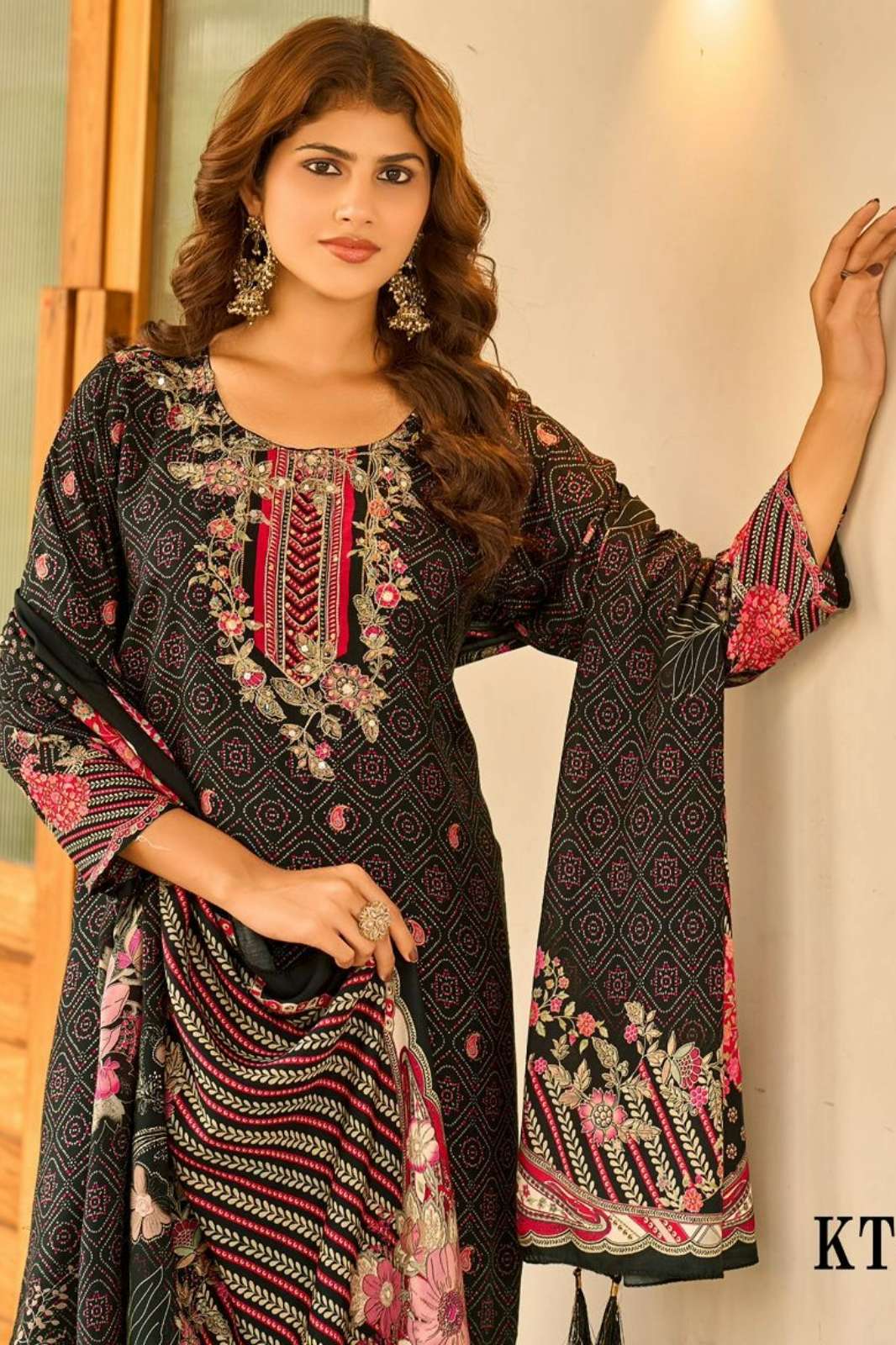 Shree fab KT 294 Pure Viscose Maslin Designer Pakistani Suit 