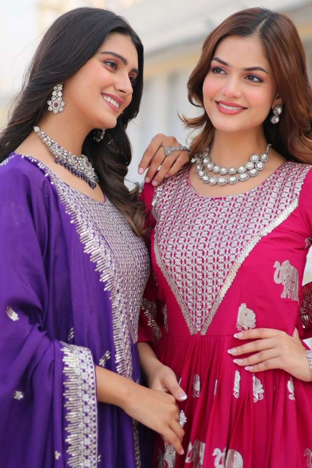 Shri Balaji Emporium 062 Fox Georgette Gown with Dupatta