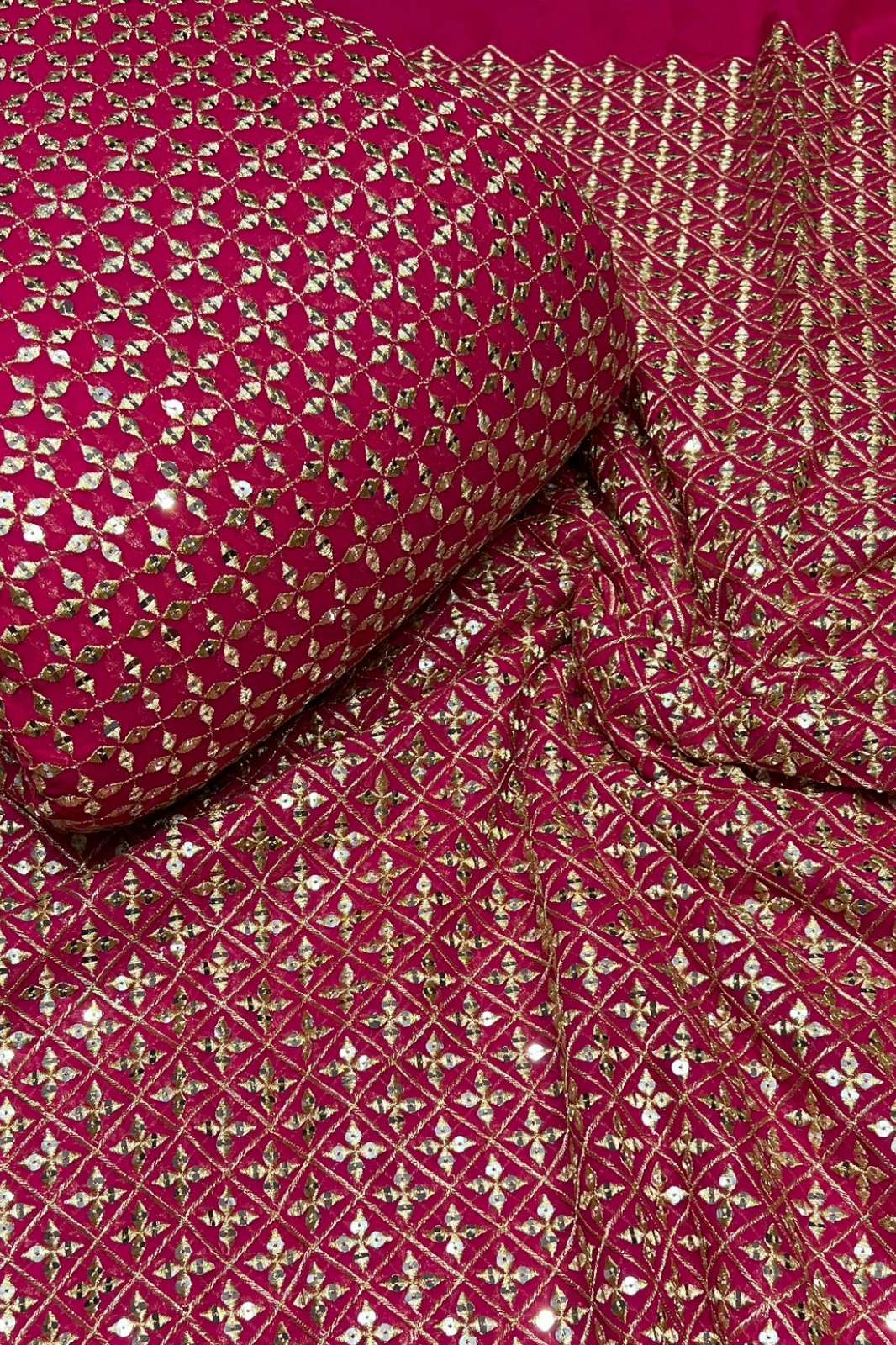 Shri Balaji Emporium 1107 Pure Georgette Embroidered Designer Fabric