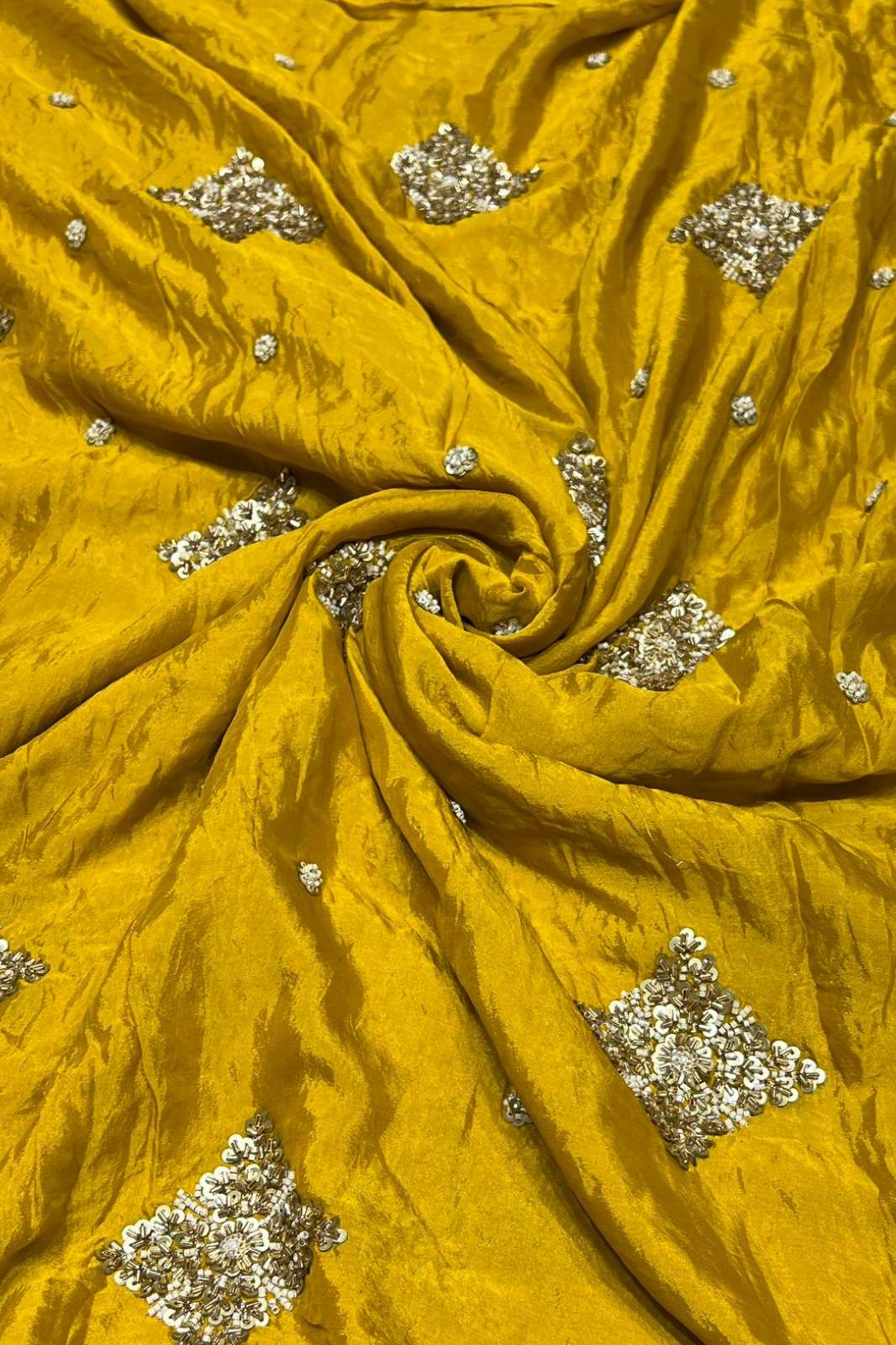 Shri Balaji Emporium 1129 Pure Chinon Cutdana & Embroidered Designer Fabric