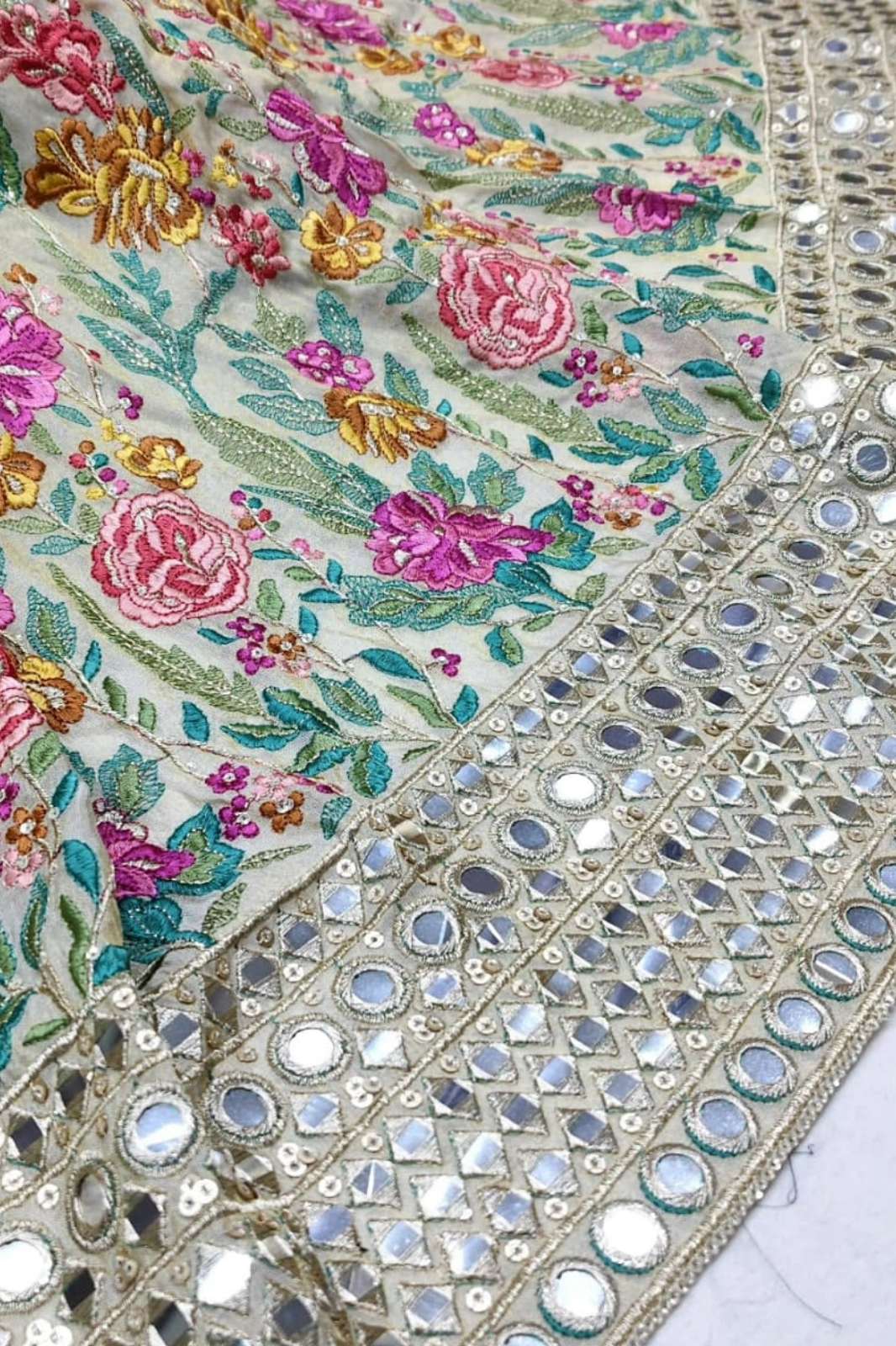 Shri Balaji Emporium 1133  Pure Tissue Embroidered Designer Fabric