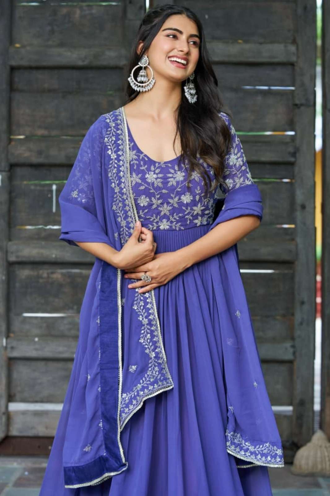 Shri Balaji Emporium 1204 Faux Blooming Designer Gown