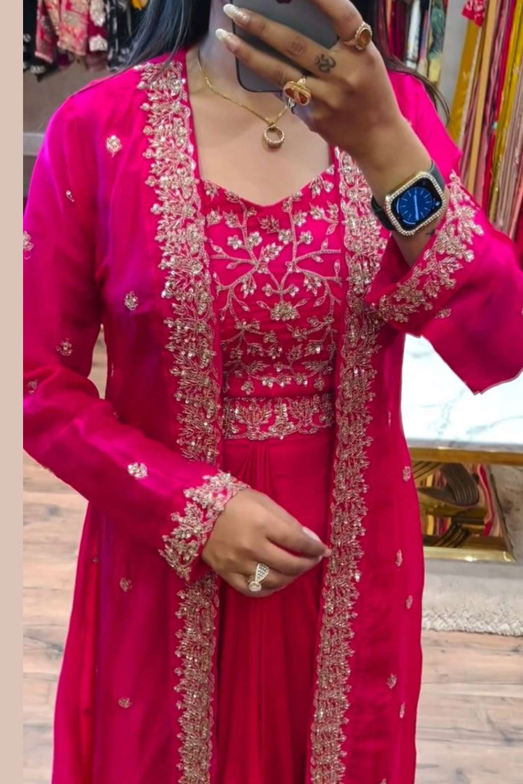 Shri Balaji Emporium 185 Heavy Chinon Trending Party Wear Shrug with Sharara