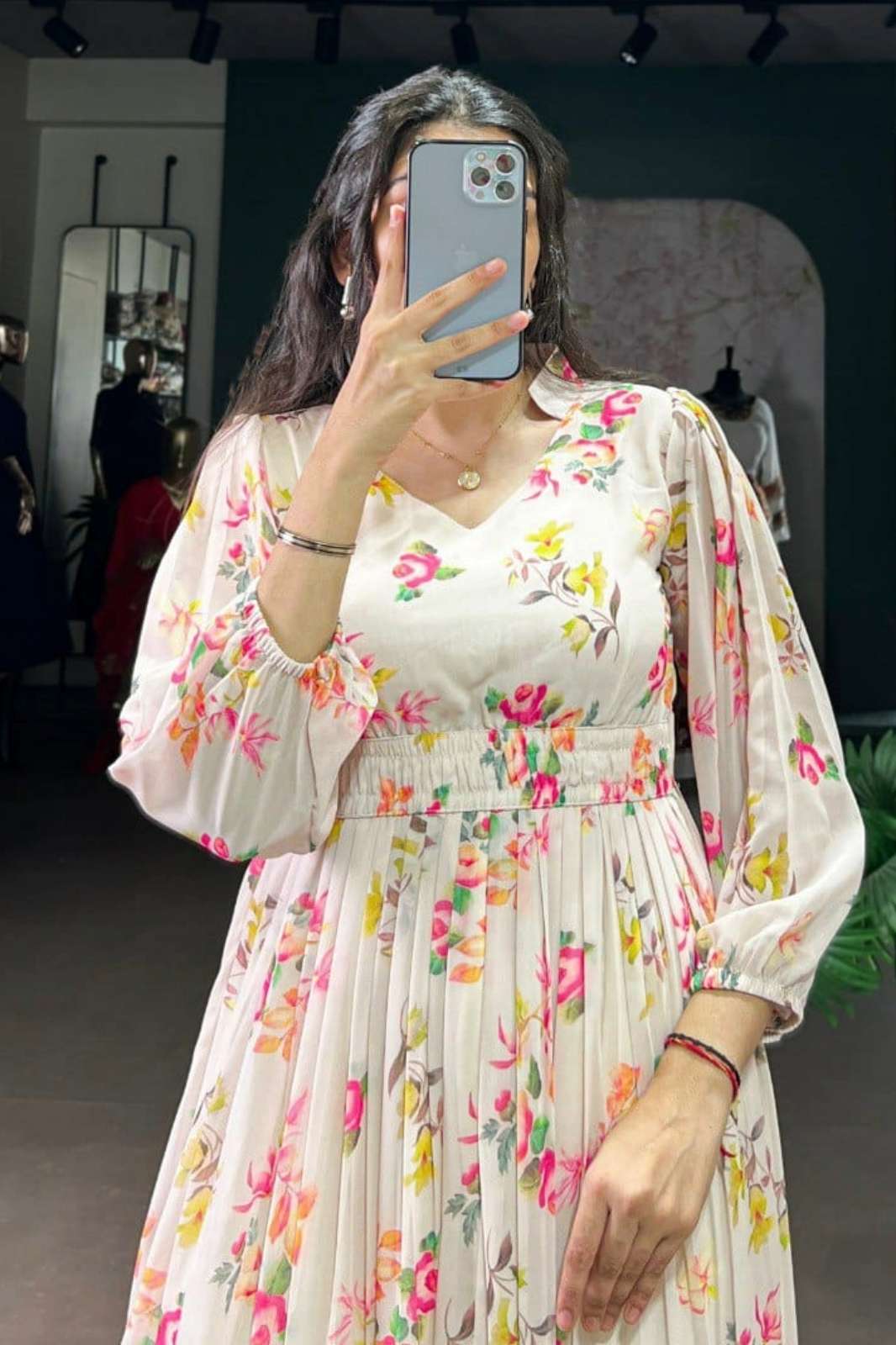 Shri Balaji Emporium 4500CRM Georgette Designer Frock