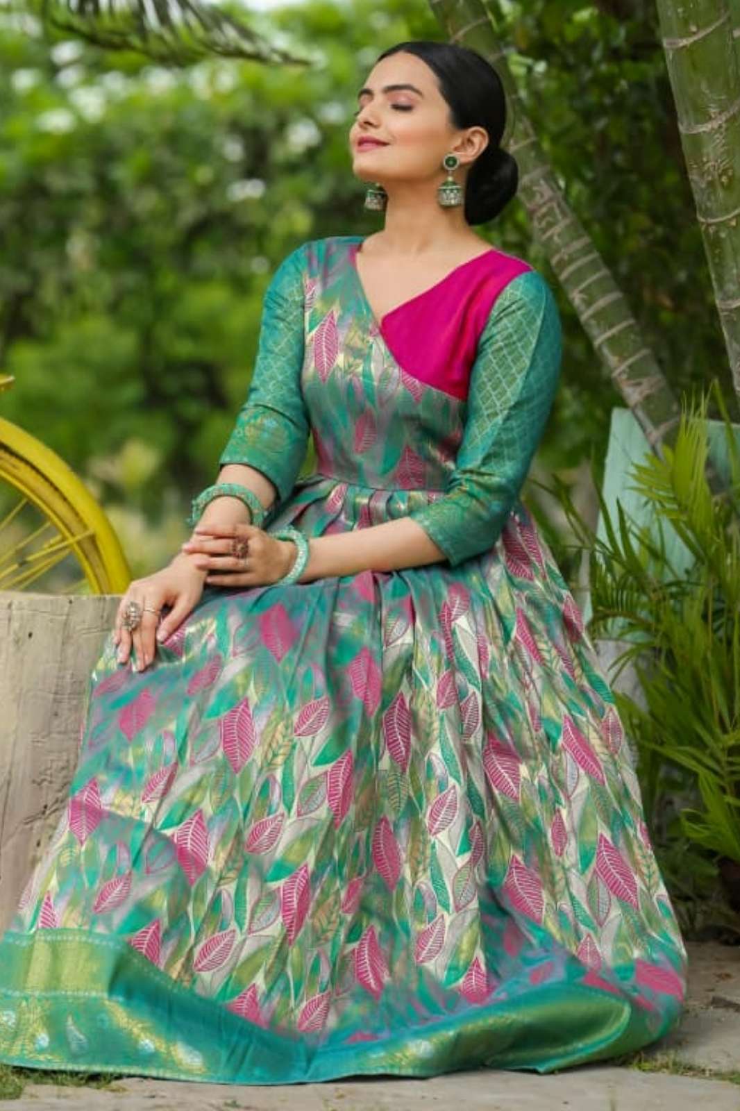 Shri Balaji Emporium ANUSHKA Soft Silk Designer Gown