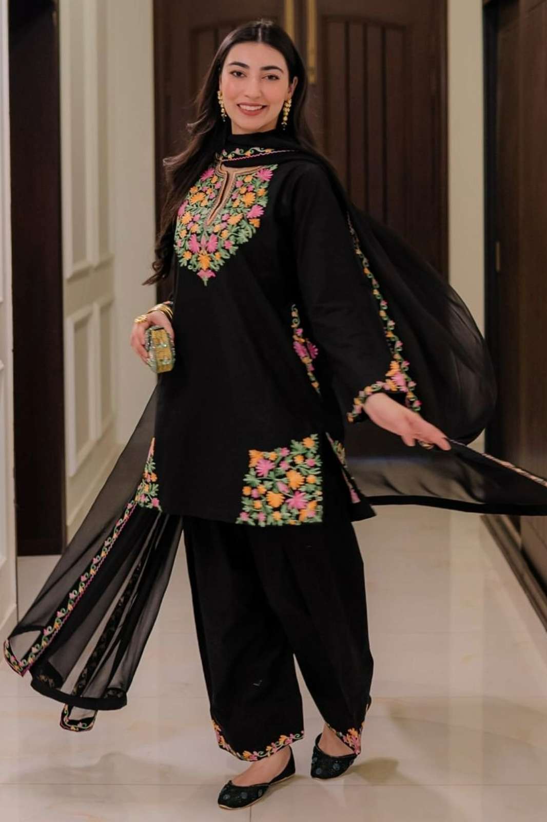 Shri Balaji Emporium BE 402 Crepe Silk Designer Salwar Suit