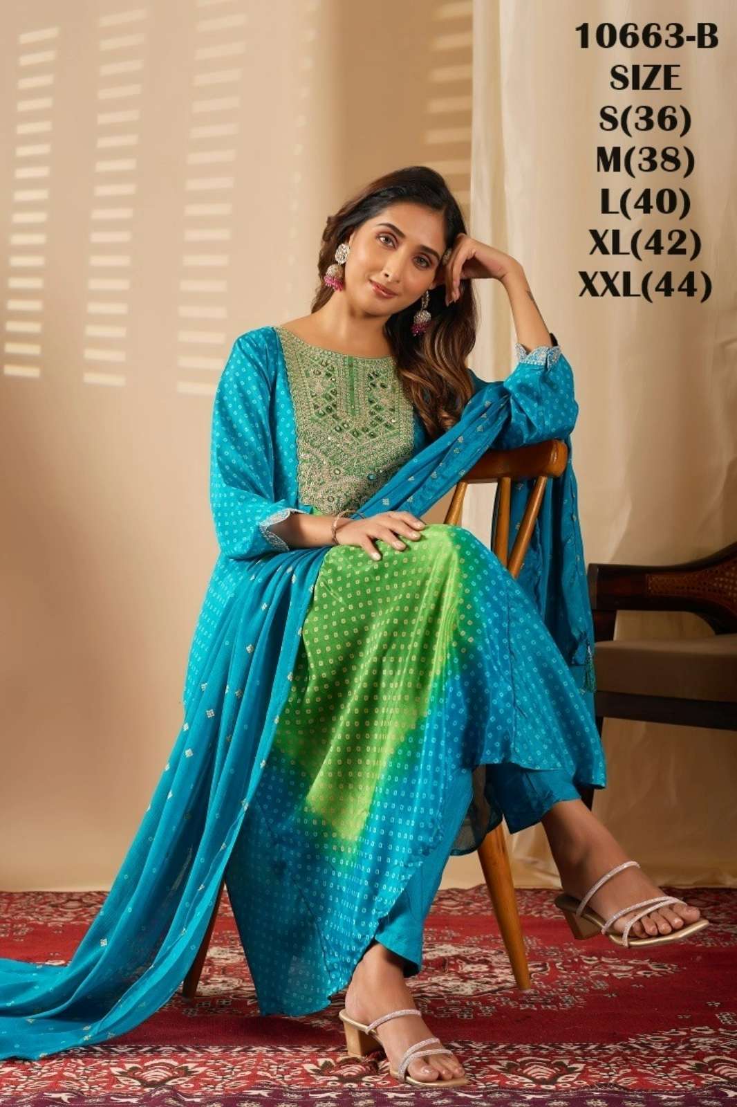 Shri Balaji Emporium Chinon Designer Anarkali Suit