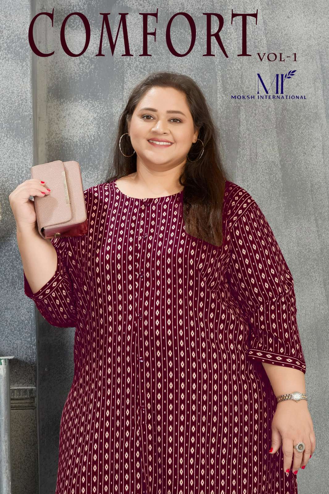 Shri Balaji Emporium COMFORT VOL 1 8681 TO 8686 Premium Riyon Kurti