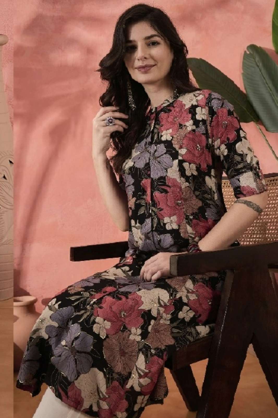 Shri Balaji Emporium Daisy Rayon Viscose Printed Only Kurti