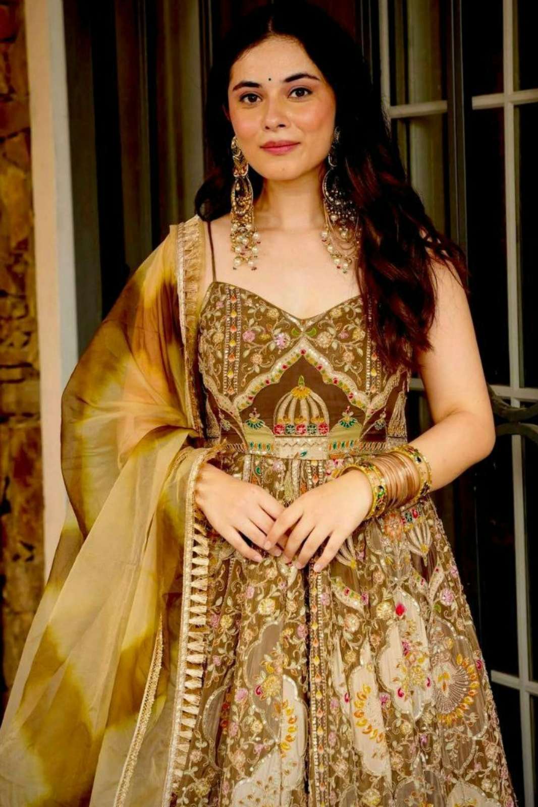 Shri Balaji Emporium DV 24952 Jimmy Organza Silk Anarkali Style Suit