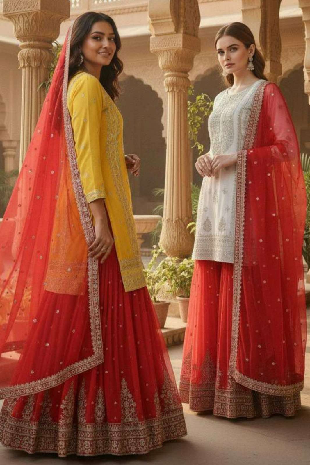 Shri Balaji Emporium DV 24975 Pure Heavy Georgette Sharara Suit