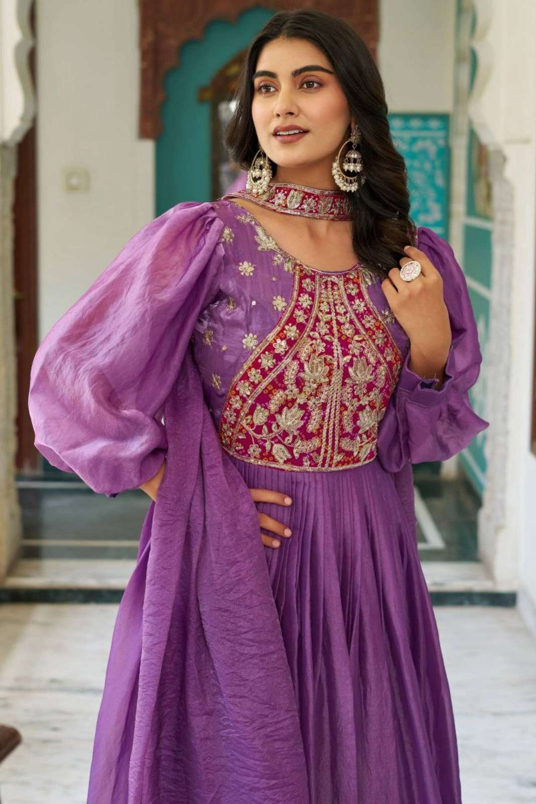 Shri Balaji Emporium DV 25089 Fendy Silk Designer Gown