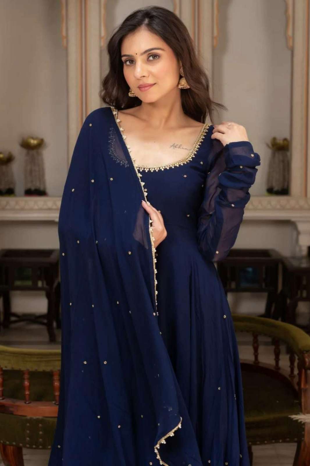 Shri Balaji Emporium DV 25093 Faux Georgette Anarkali Suit