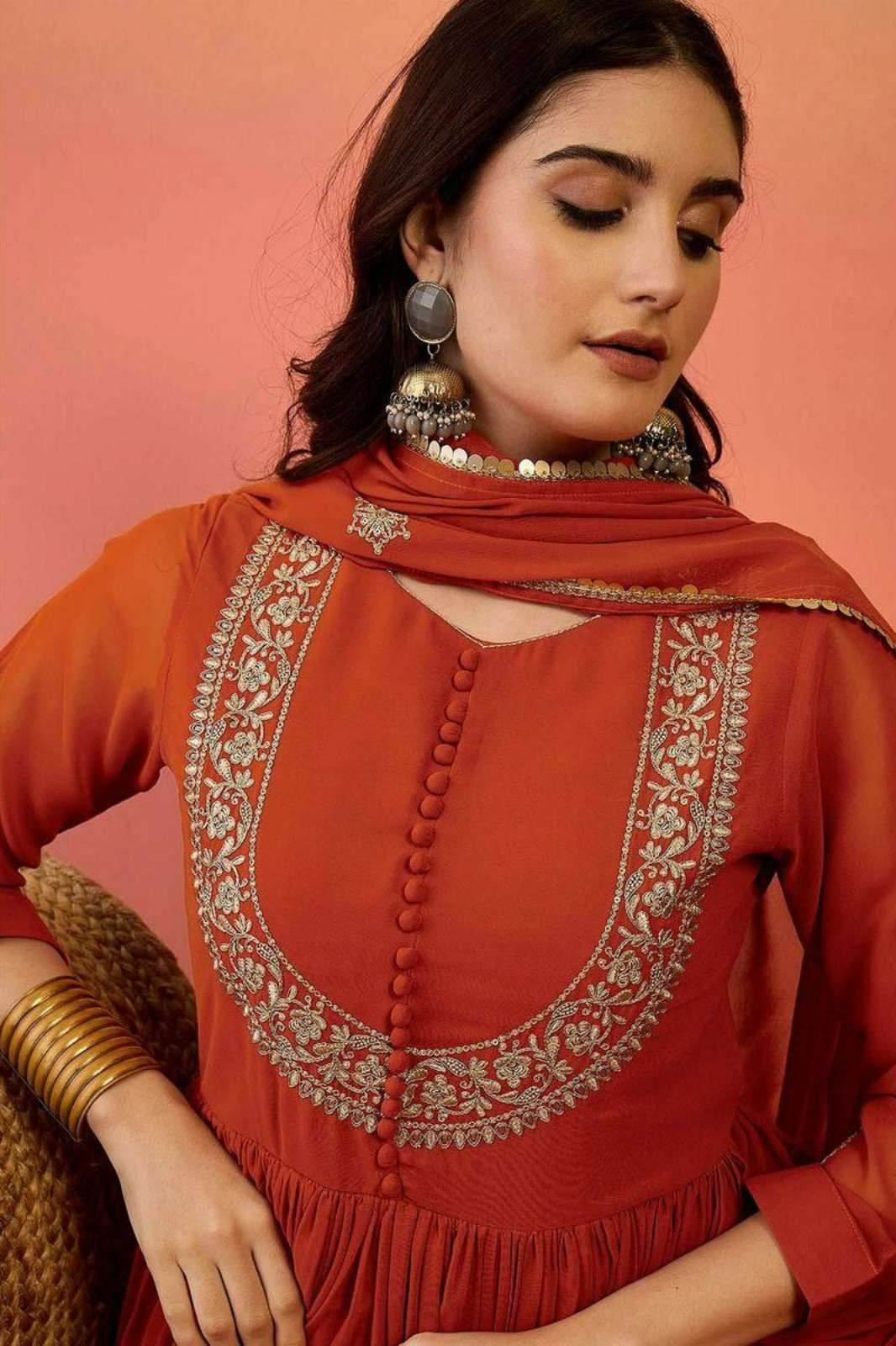 Shri Balaji Emporium DV 25115 Faux Georgette Anarkali Style Suit