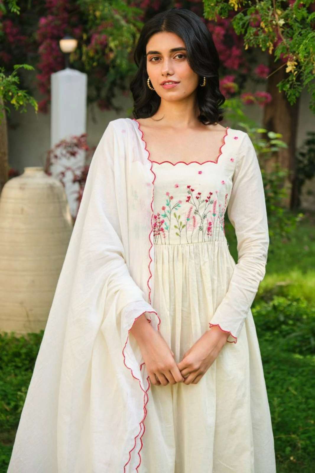 Shri Balaji Emporium DV 25118 Khadi Cotton Anarkali Style Suit