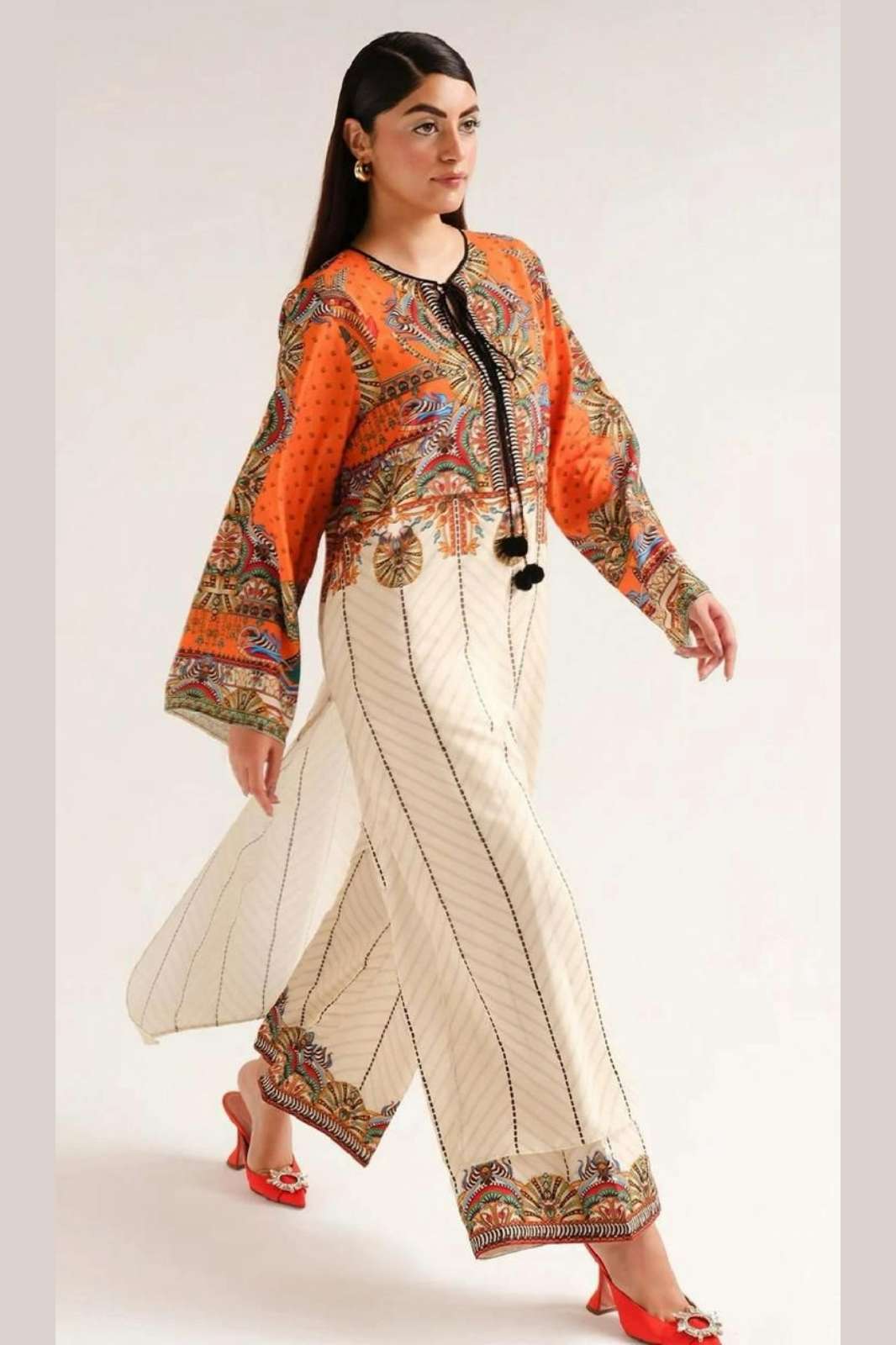 Shri Balaji Emporium Finest Crepe Designer Straight Suit