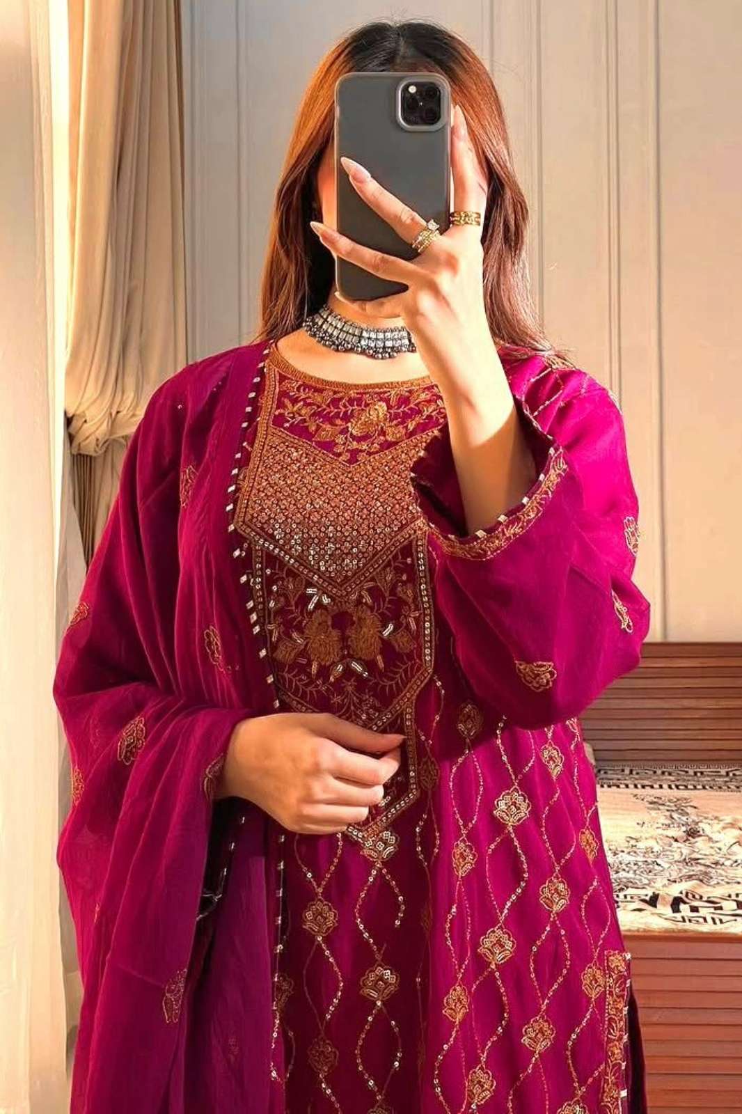 SHRI BALAJI EMPORIUM LC 1396 FAUX GEORGETTE DESIGNER SUIT