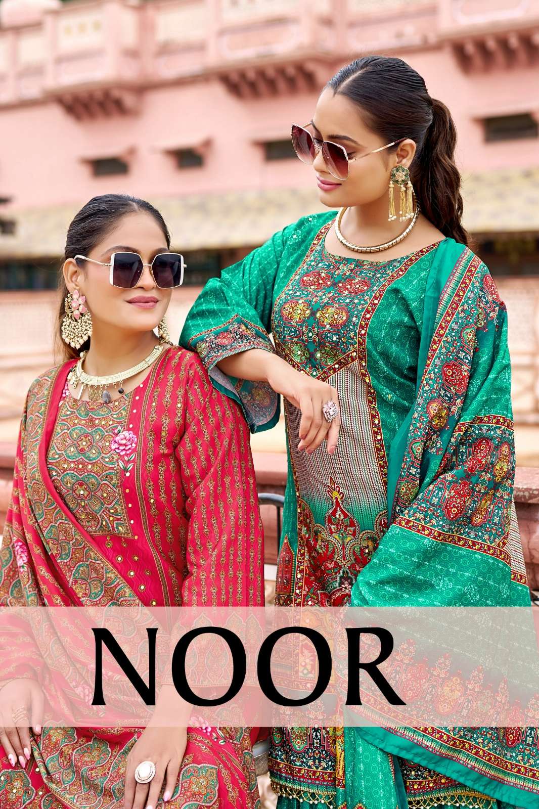 Shri Balaji Emporium NOOR Pure Crepe Silk Sharara Suit