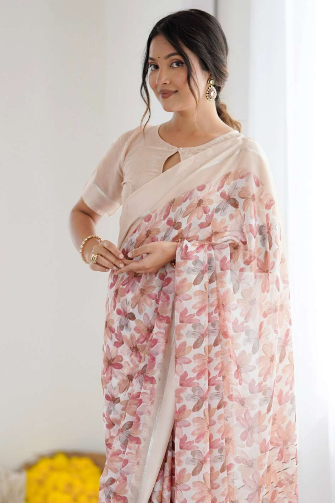 Shri Balaji Emporium PAVITRA VOL 01 1005 TO 1010 Georgette Saree