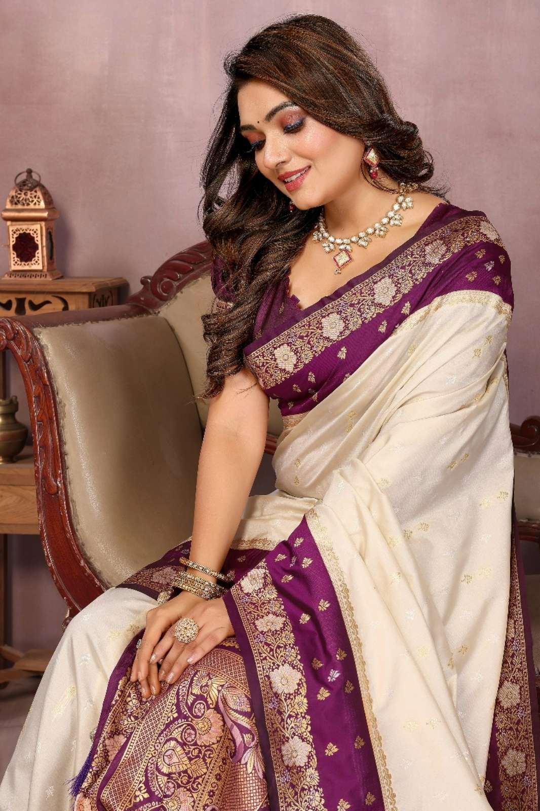 Shri Balaji Emporium Pure Handloom Kalamkari Silk Designer Saree