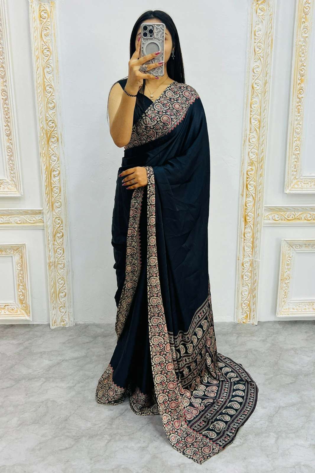 Shri Balaji Emporium SF 2260 Semi Gajji Silk Soft and Smooth Saree