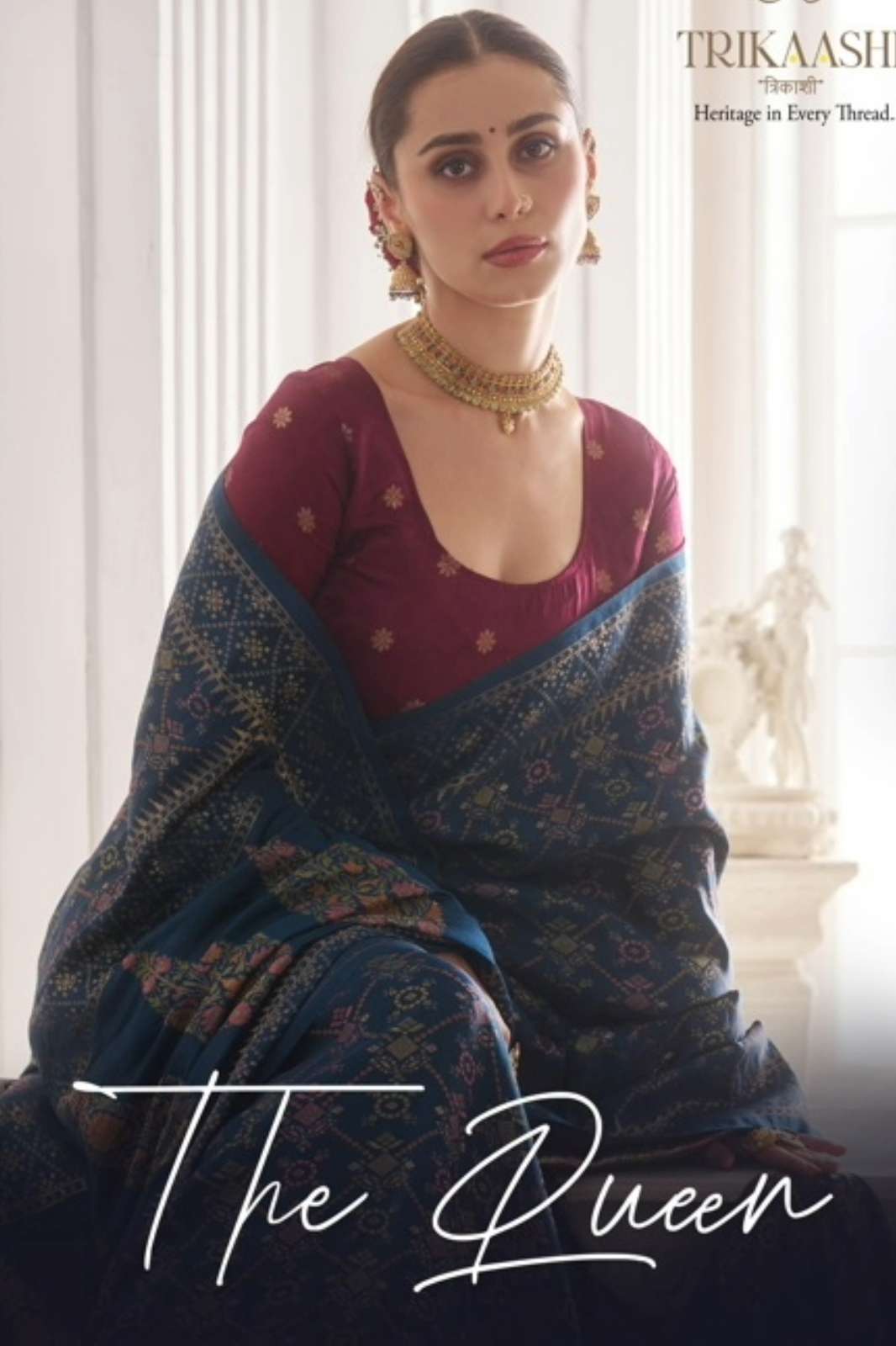 Shri Balaji Emporium THE QUEEN 6001 TO 6006 Satin Tissue Silk Saree