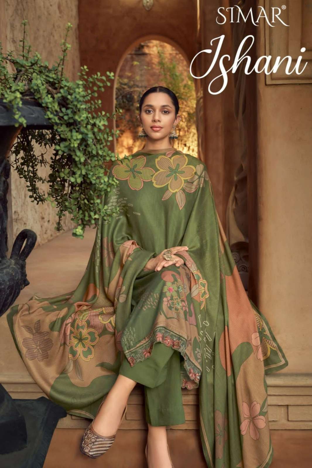 Simar Ishani Pure Viscose Pashmina Embroidery Work & Handwork Suit