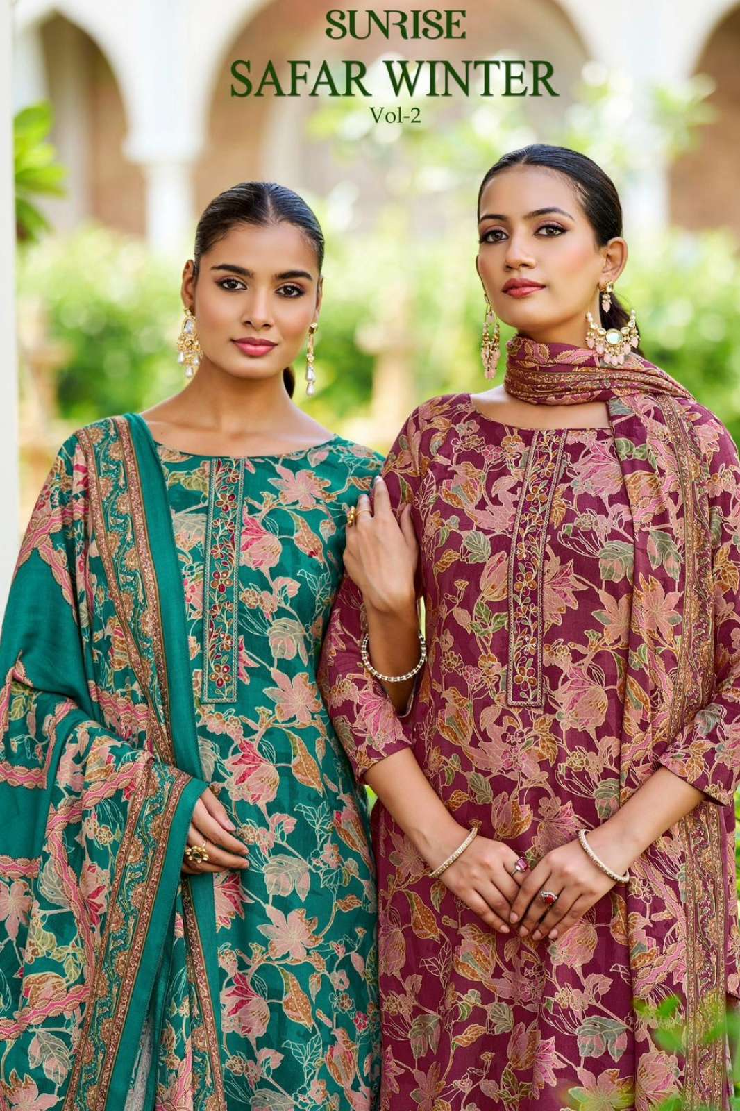 SUNRISE SAFAR WINTER VOL 2 PASHMINA PRINTED SUIT WITH EMBROIDERY