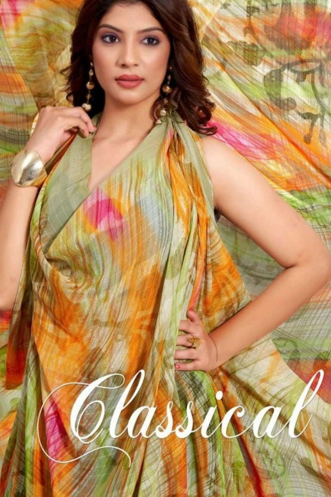 VAISHALI CLASSICAL 01A TO 11B PRINTED FANCY DESIGNER SAREE