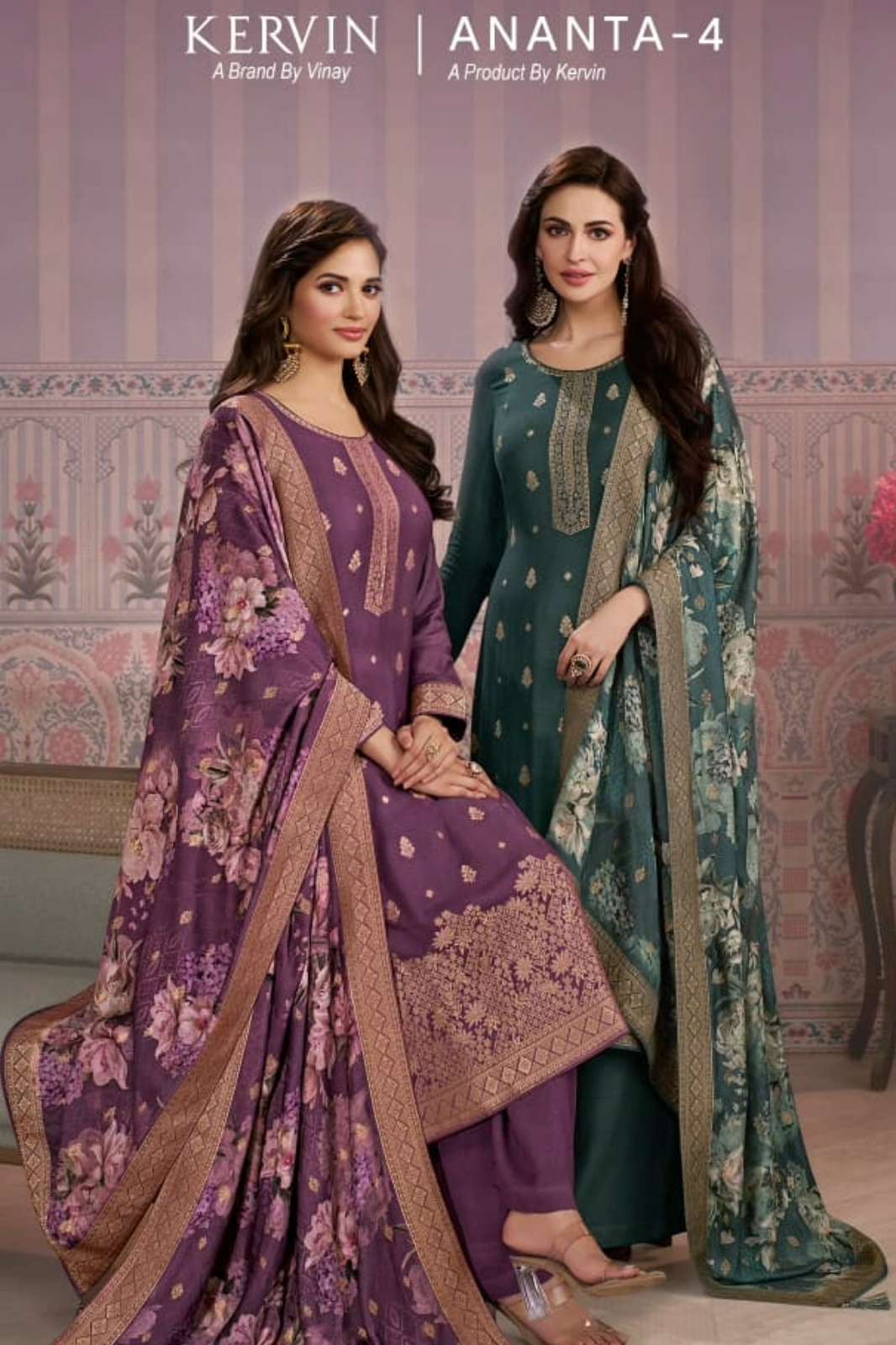 Vinay KERVIN ANANTA 4 Beautiful Viscose Pashmina Jacquar Suit