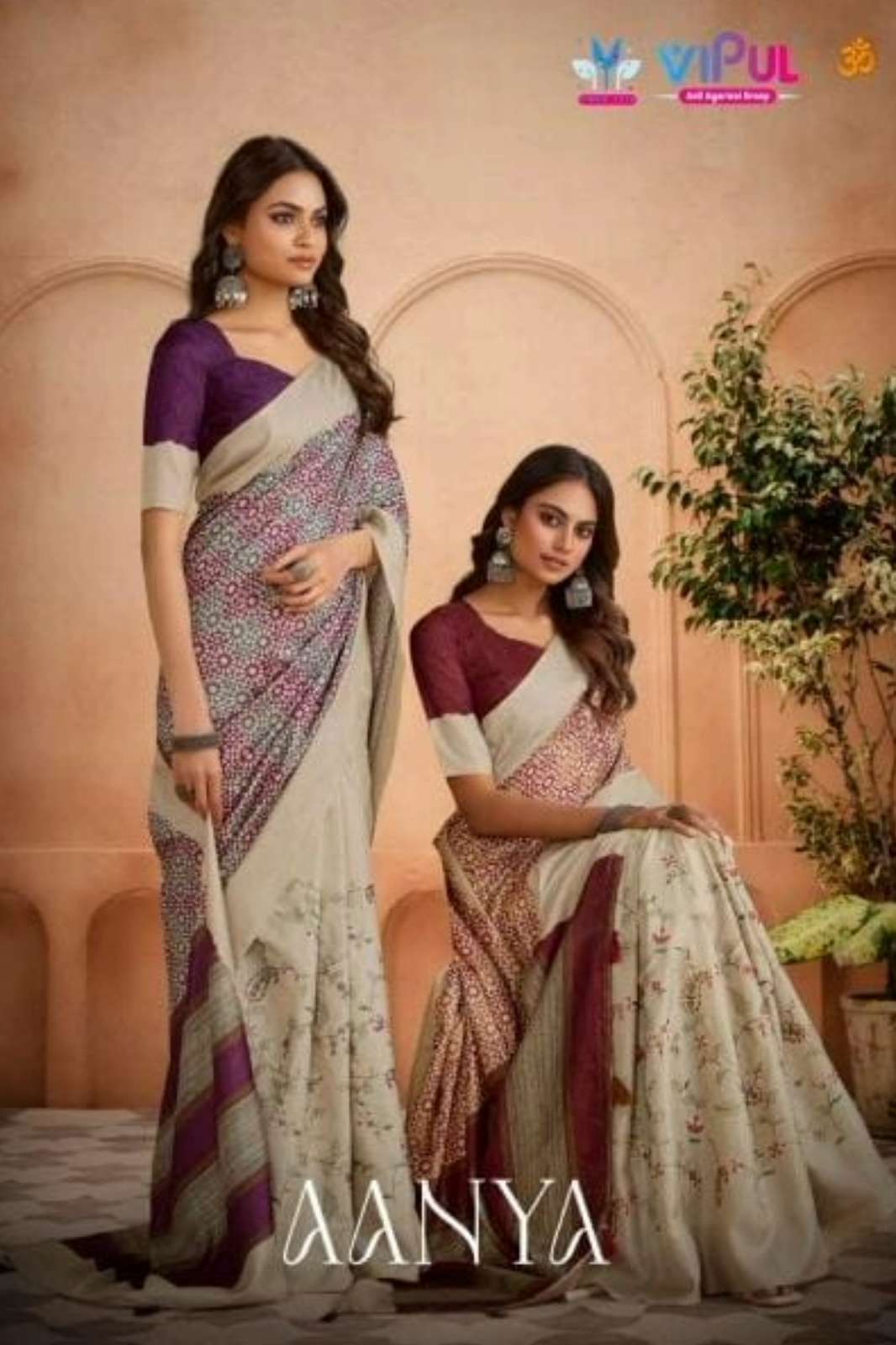 Vipul AANYA 89991 TO 89996 Designer Formal Wear Cotton Silk Saree