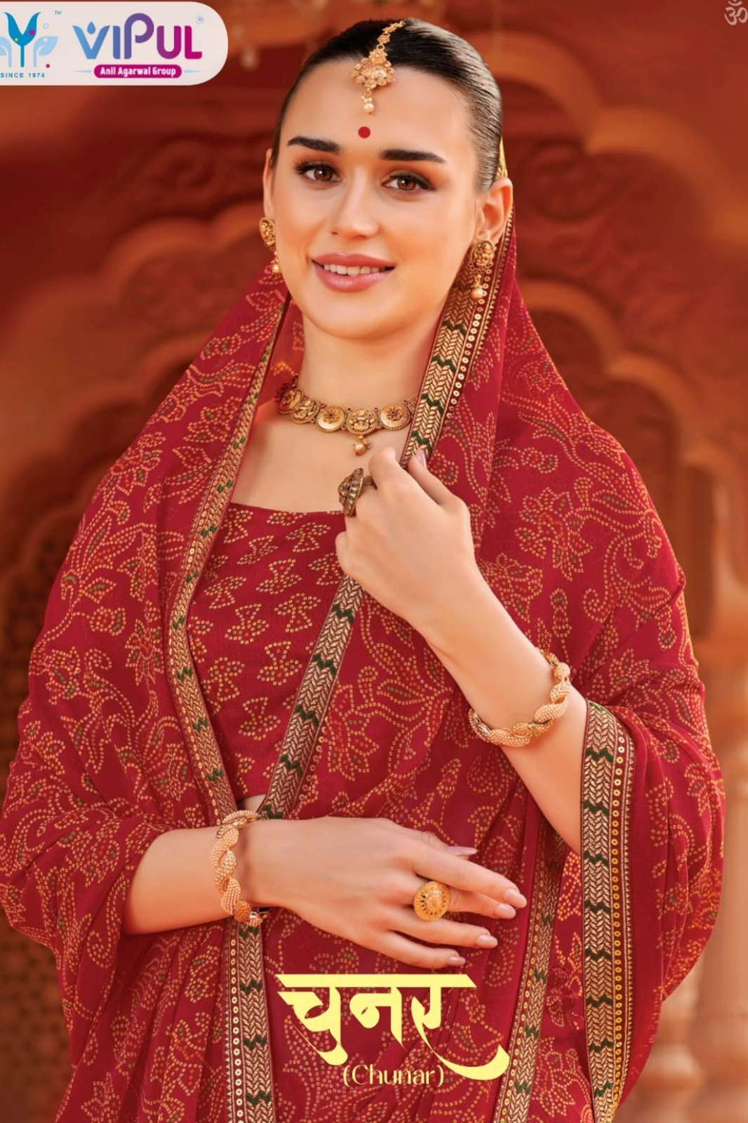 VIPUL CHUNAR 88605AA to 88612AA DESIGNER MARBAL CHIFFON SAREE