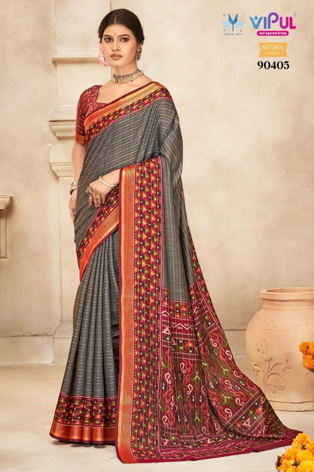 Vipul monalisa Indian Women Designer Mal Cotton Saree