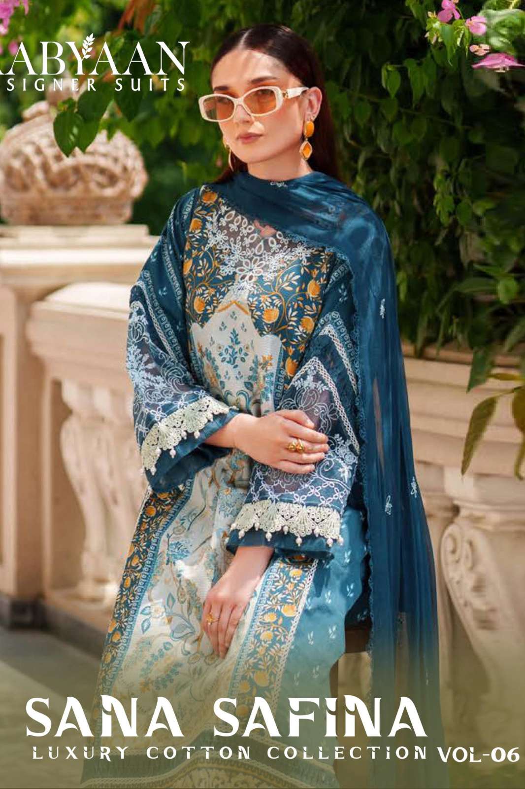 AABYAAN Ruhaniyat VOL 8 Beautiful Printed Pure Cotton Pakistani Suit 