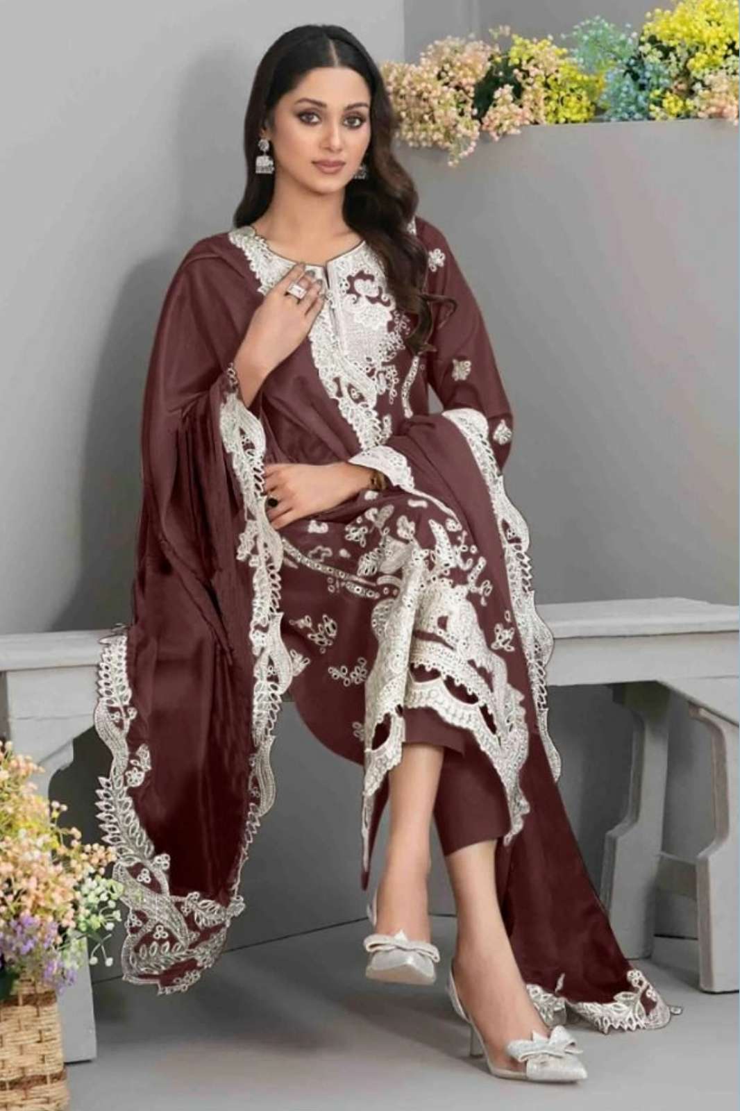 Affan 9067 Georgette Pakistani Salwar Suit Collection