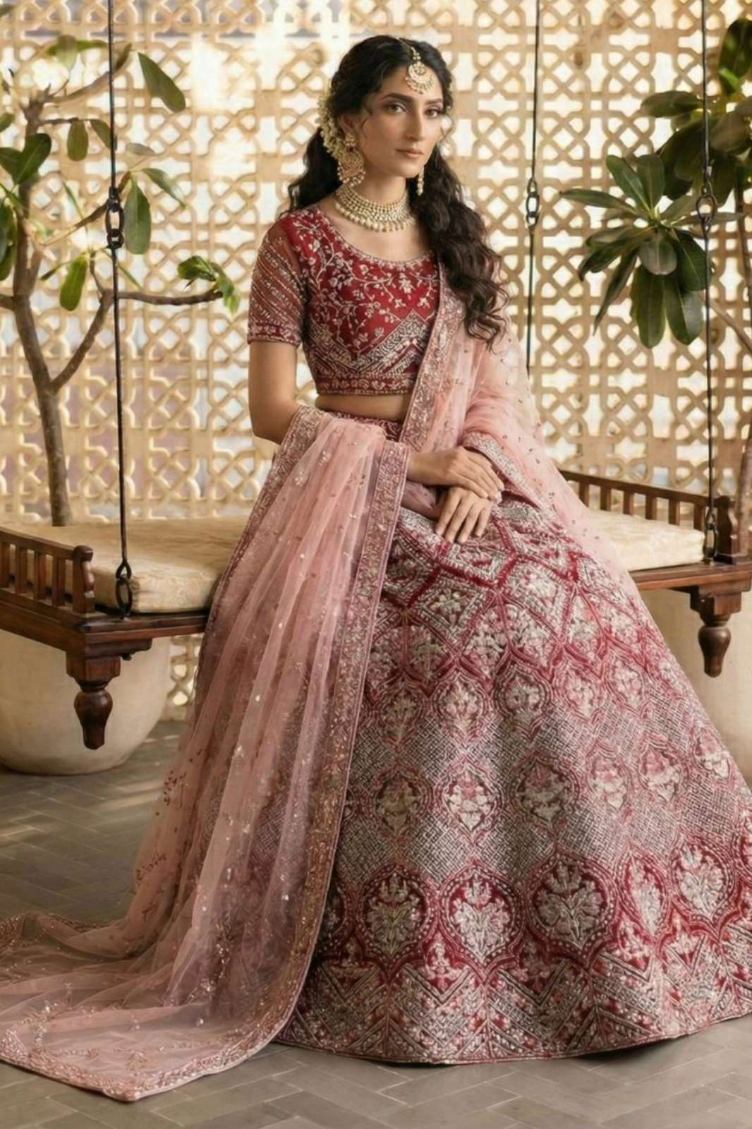 ALIZEH 1072 HEAVY BUTTERFLY NET DESIGNER LEHENGA CHOLI