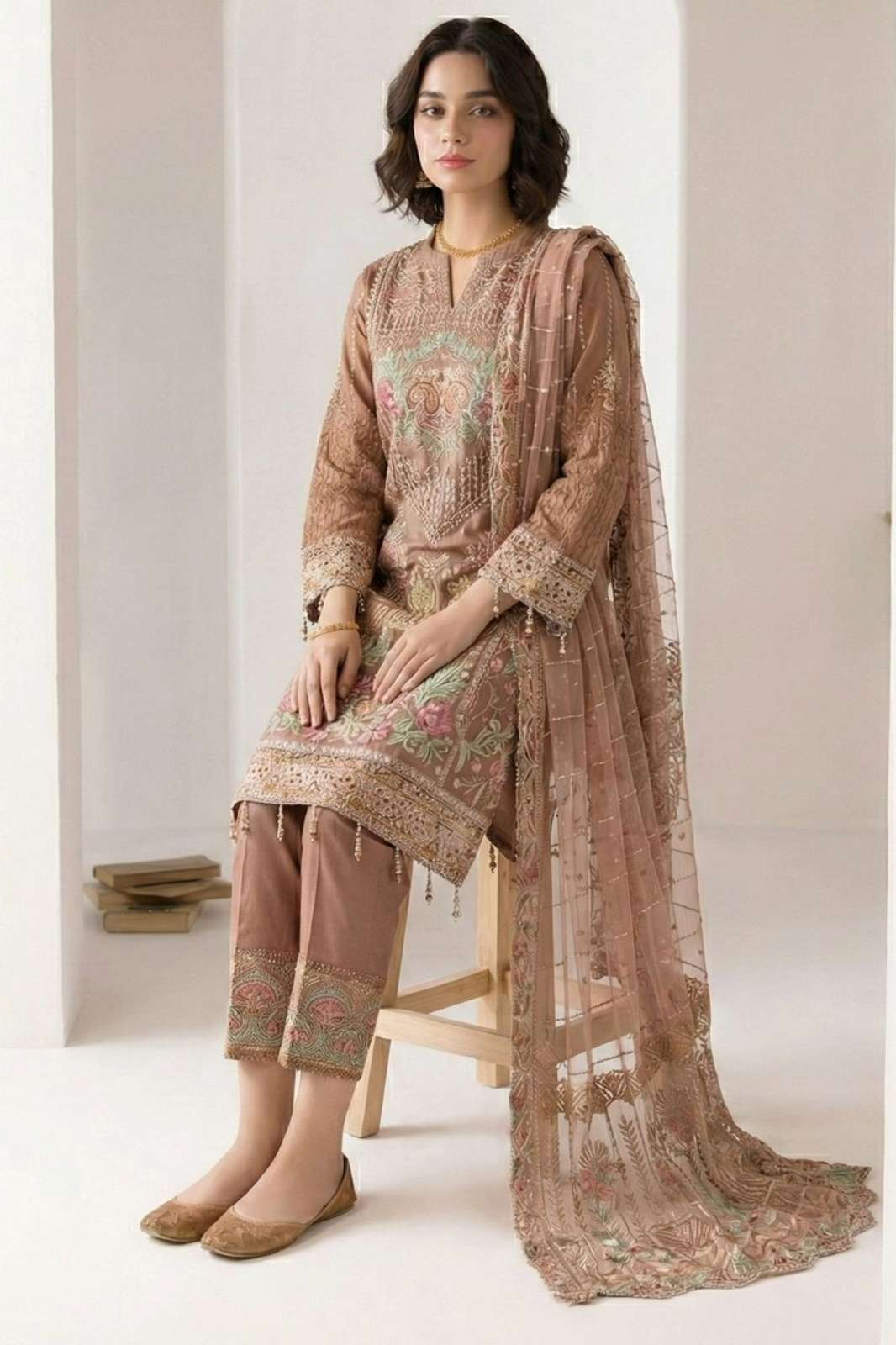 Alizeh ALIZEH 3005 Georgette Designer Straight Suit