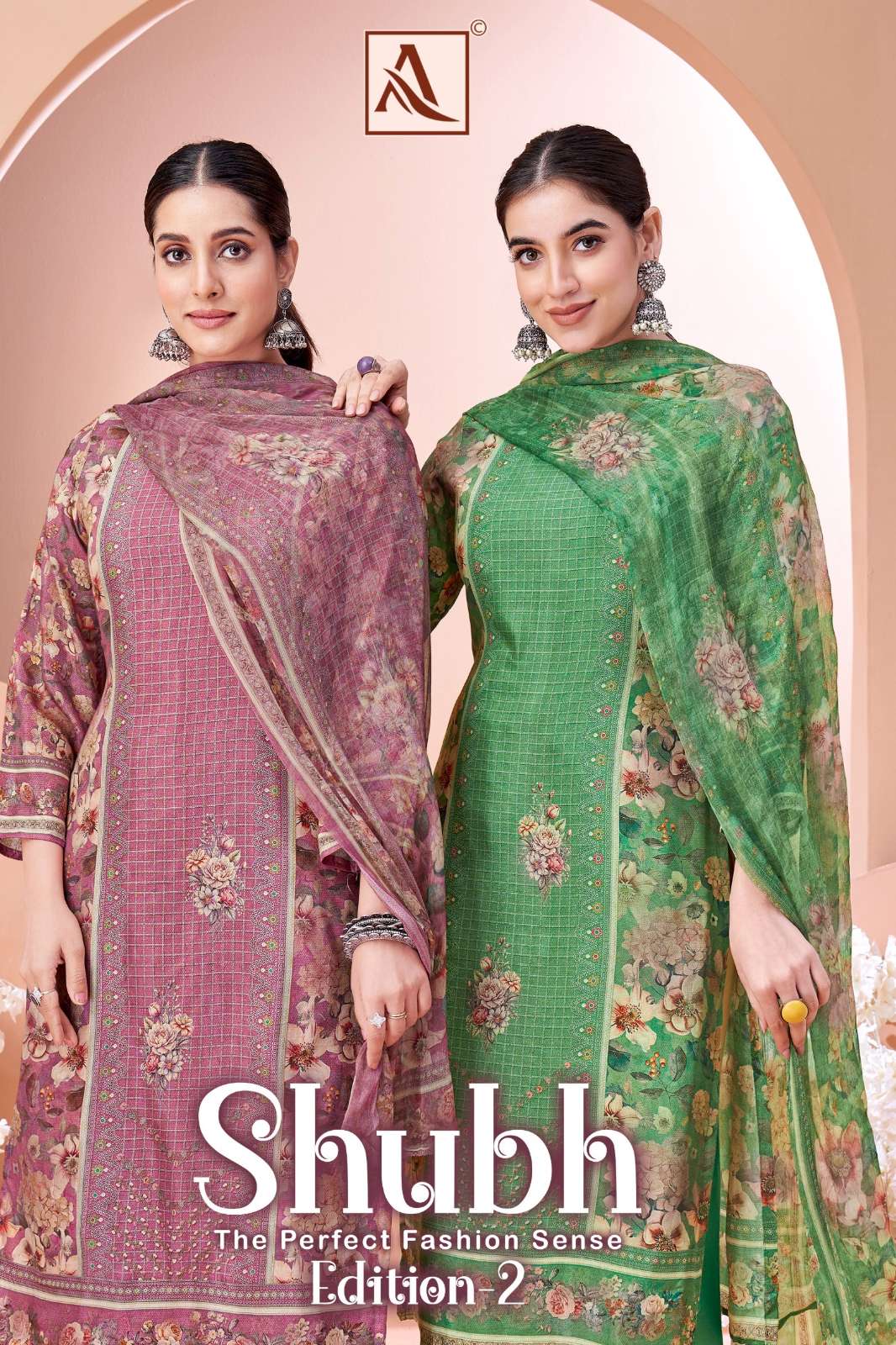  ALOK SHUBH 2 ELEGANT DIGITAL PRINT PAKISTANI SUIT WITH HANDWORK