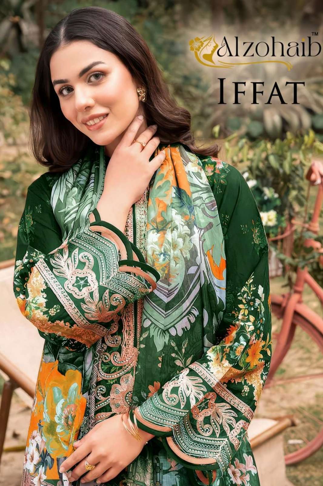 Alzohaib AZ 1345A 1345 B 1365A 1365 B Pure Cotton Pakistani Suit