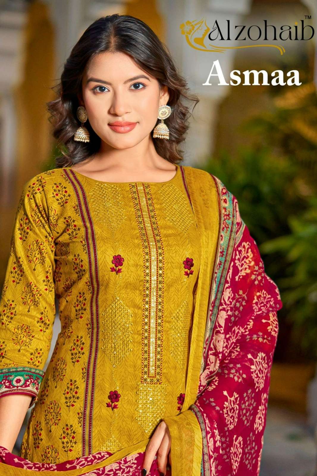 Alzohaib  AZ 1370 1371 1372 1372 Pure Cotton Printed Pakistani Suit