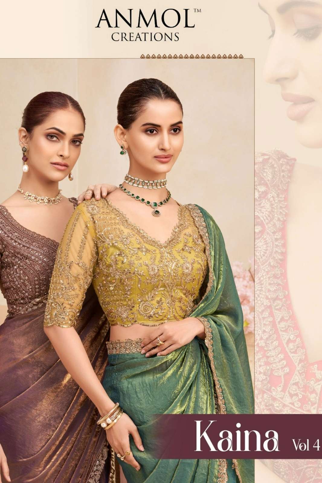 ANMOL KAINA VOL 04 2301 TO 2315 FENDI JAQUARD FANCY SAREE