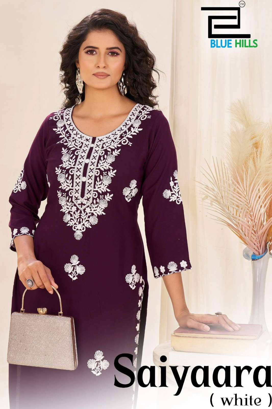 Blue Hills Saiyaara Ready to Wear Rayon Embroidered Suit