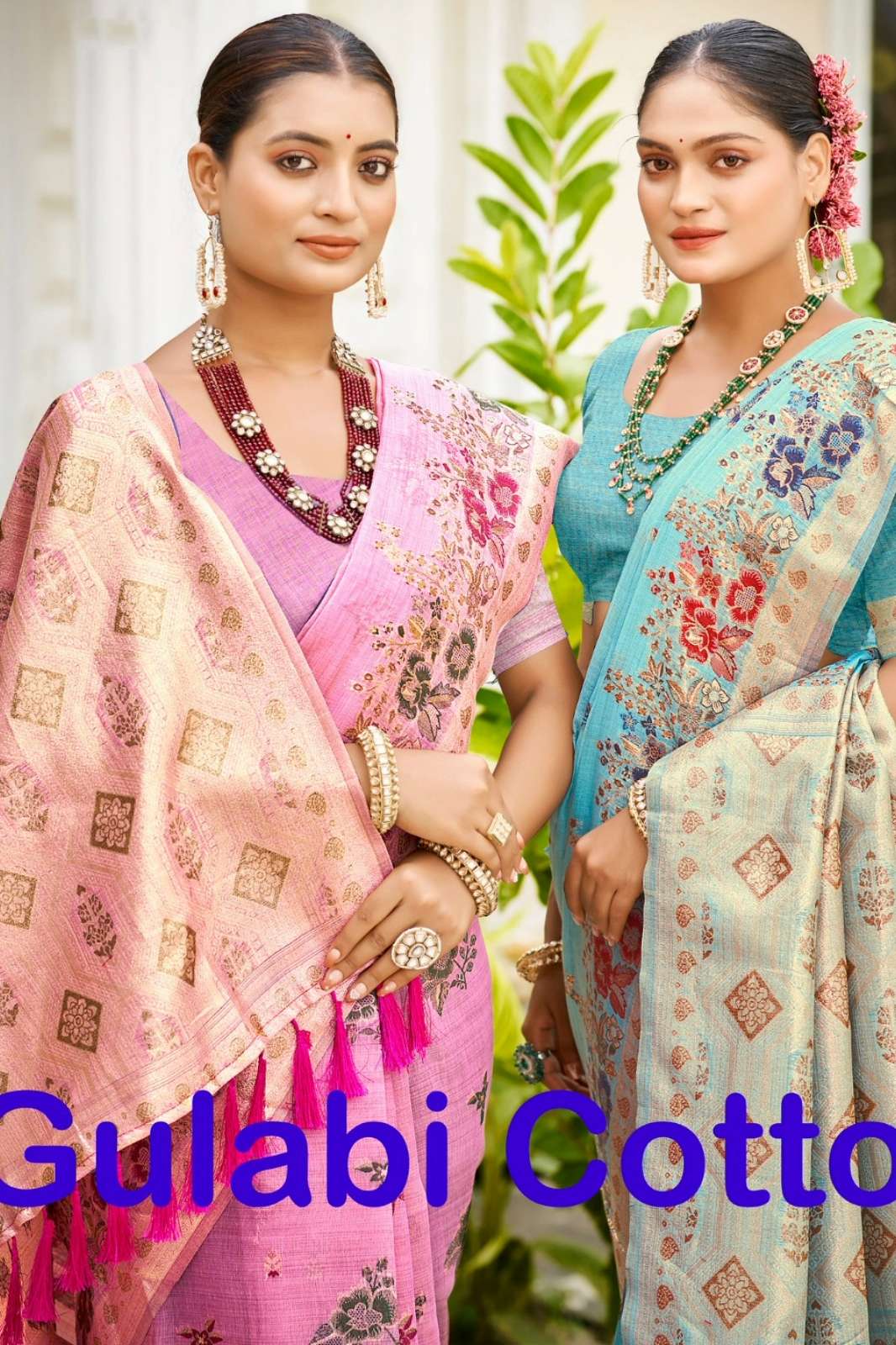 Bunawat Gulabi Cotton 1001 TO 1006 Cotton Silk Designer Saree