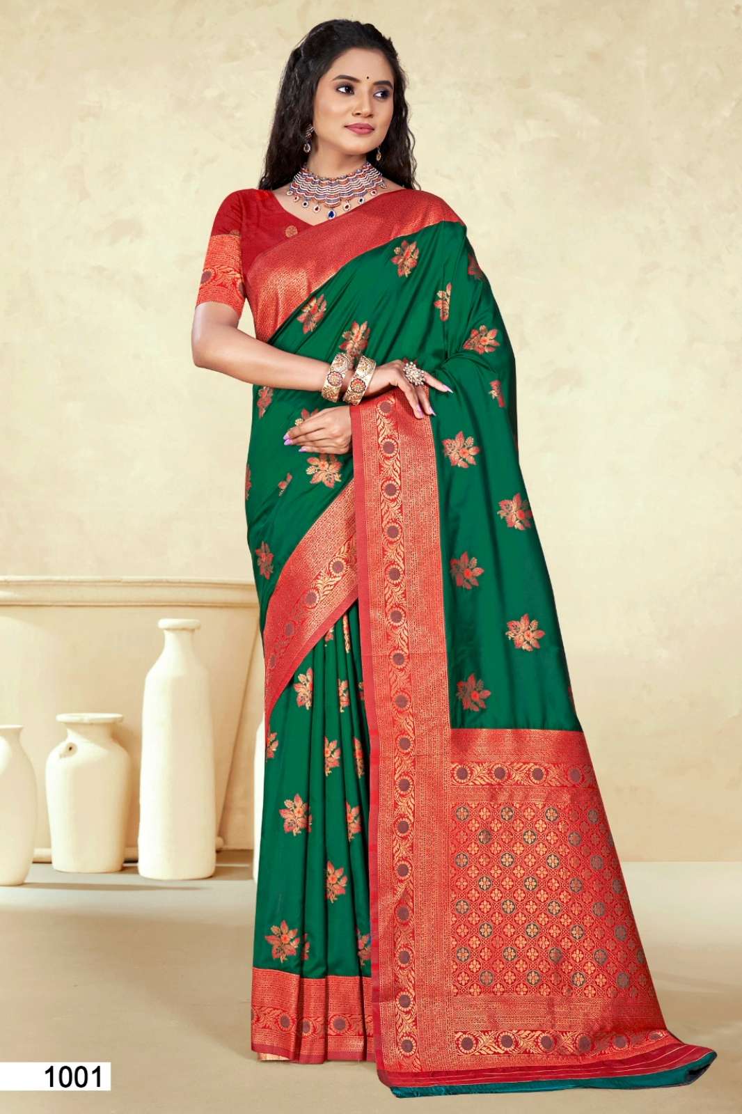 Bunawat PANGHAT SILK 1001 TO 1008 Silk Saree with Blouse