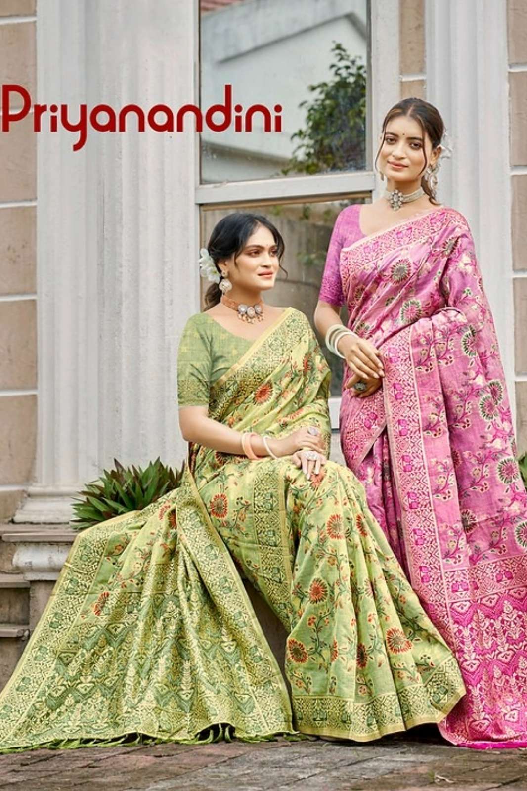 Bunawat Priyanandani 001 TO 1006 Cotton Silk Saree