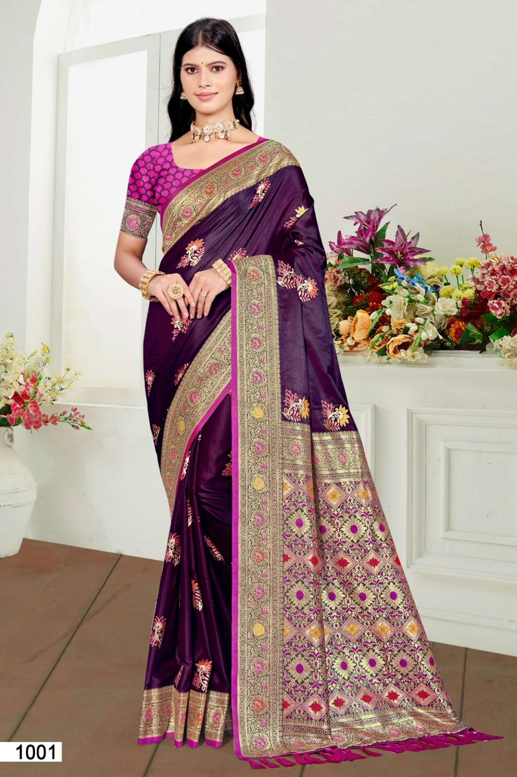 BUNAWAT RUDRA SATAN VOL 04 1001 TO 1006 SILK SAREE
