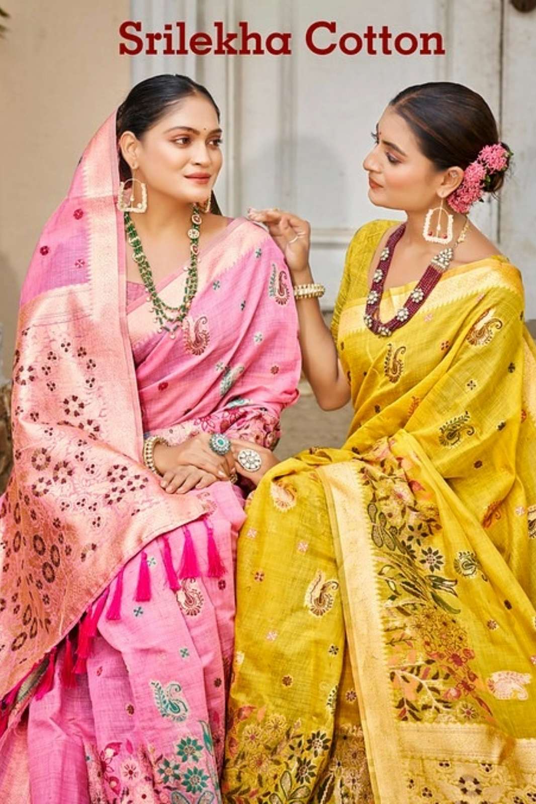 Bunawat Srilekha Cotton 1001 TO 1006 Cotton Silk Saree